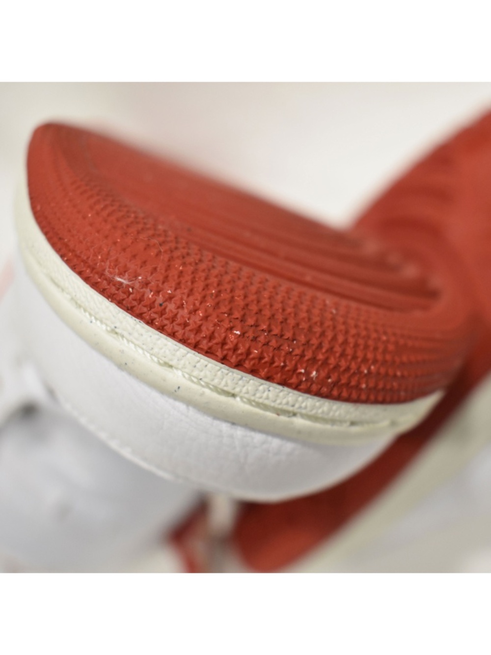 Premium Leather Air Jordan 1 Mid SE Dune Red FJ3458-160 Nike - Picture 10 of 14
